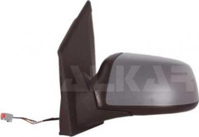 ALKAR Зеркало боковое лев.электр.обогр.под лак.Ford Fiesta 05- (1363678, 6125392)