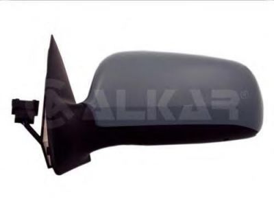 ALKAR Зеркало боковое прав.электр.обог.выпук.под лак. Skoda Fabia 99- (6Y1857502BAGRU, 6140522)