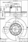 AP 10060 тормозной диск на MERCEDES-BENZ T1 фургон (602)