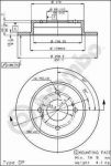 AP 14124 тормозной диск на NISSAN BLUEBIRD седан (910)