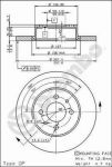 AP 14125 тормозной диск на FIAT CROMA (154)