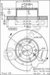 AP 20055 тормозной диск на 5 (E12)