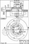 AP 24170 тормозной диск на ALFA ROMEO 75 (162B)