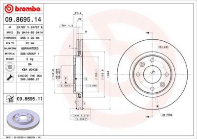 AP 24787 V тормозной диск на PEUGEOT PARTNER фургон (5)