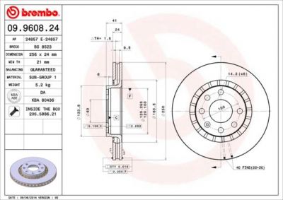 AP 24857 E тормозной диск на CHEVROLET LANOS седан