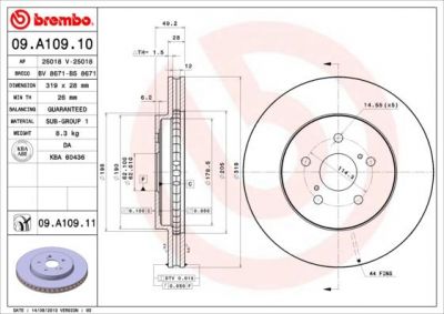 AP 25018 тормозной диск на LEXUS RX (MHU3_, GSU3_, MCU3_)