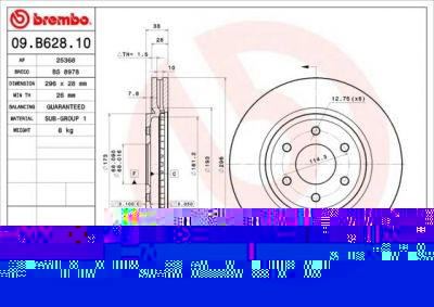 AP 25368 тормозной диск на NISSAN NAVARA (D40)