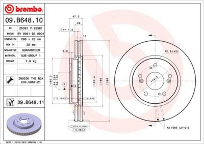 AP 25381 тормозной диск на HONDA CR-V III (RE)