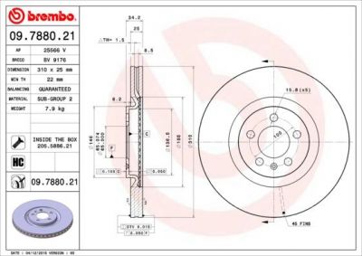 AP 25566 V тормозной диск на AUDI A1 Sportback (8XA, 8XF, 8XK)