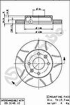 AP X 24156 тормозной диск на RENAULT CLIO II (BB0/1/2_, CB0/1/2_)