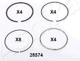 Ashika 34-28574 поршневое кольцо на TOYOTA CELICA Наклонная задняя часть (ST16_, AT16_)