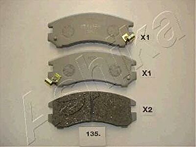 Ashika 50-01-135 комплект тормозных колодок, дисковый тормоз на SUZUKI SWIFT II седан (AH, AJ)