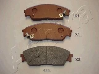 Ashika 50-04-423 комплект тормозных колодок, дисковый тормоз на HONDA PRELUDE III (BA)