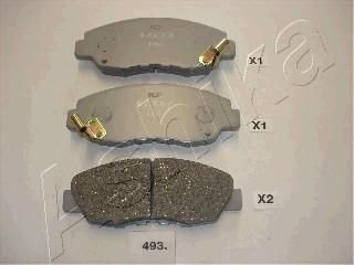 Ashika 50-04-493 комплект тормозных колодок, дисковый тормоз на HONDA ACCORD IV (CB)