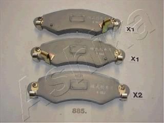 Ashika 50-08-885 комплект тормозных колодок, дисковый тормоз на SUZUKI IGNIS II