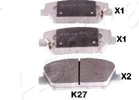 Ashika 50-0K-K27 комплект тормозных колодок, дисковый тормоз на KIA CEE'D SW (ED)