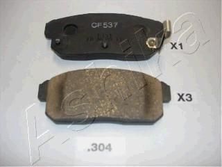 Ashika 51-03-304 комплект тормозных колодок, дисковый тормоз на SUZUKI IGNIS II