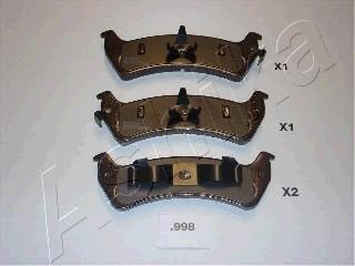 Ashika 51-09-998 комплект тормозных колодок, дисковый тормоз на JEEP GRAND CHEROKEE I (ZJ)