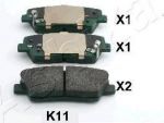 ASHIKA Колодки тормозные задние дисковые к-т KIA SORENTO 2.2 CRDi 09- (51-0K-K11)