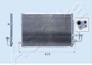 Ashika CND333027 конденсатор, кондиционер на KIA CARENS II (FJ)