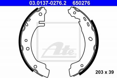 ATE 03.0137-0276.2 комплект тормозных колодок на NISSAN PRIMERA (P10)
