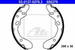 ATE 03.0137-0278.2 комплект тормозных колодок на MAZDA 323 C IV (BG)