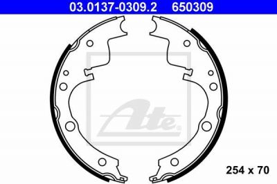 ATE 03.0137-0309.2 комплект тормозных колодок на IVECO DAILY I фургон/универсал