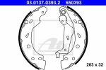 ATE 03.0137-0393.2 комплект тормозных колодок на SMART CABRIO (450)