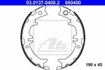 ATE 03.0137-0400.2 комплект тормозных колодок, стояночная тормозная с на TOYOTA PREVIA (MCR3_, ACR3_, CLR3_)