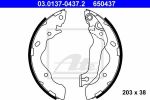 ATE 03.0137-0437.2 комплект тормозных колодок на HYUNDAI ACCENT II седан (LC)