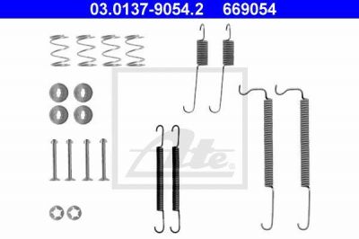 ATE 03.0137-9054.2 комплектующие, тормозная колодка на OPEL KADETT E Наклонная задняя часть (33_, 34_, 43_, 44_)