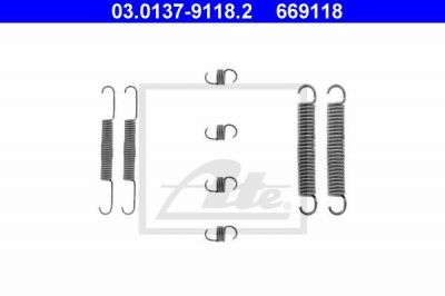 ATE 03.0137-9118.2 комплектующие, тормозная колодка на LADA PRIORA универсал (2171)