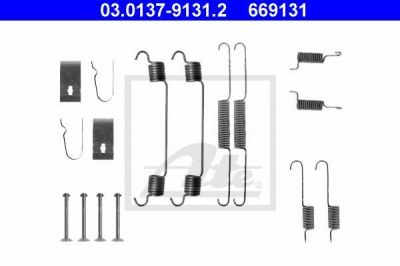 ATE 03.0137-9131.2 комплектующие, тормозная колодка на MAZDA 323 C IV (BG)