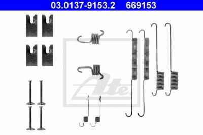 ATE 03.0137-9153.2 комплектующие, тормозная колодка на FORD MONDEO II (BAP)