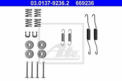 ATE 03.0137-9236.2 комплектующие, тормозная колодка на TOYOTA YARIS VERSO (_NLP2_, _NCP2_)
