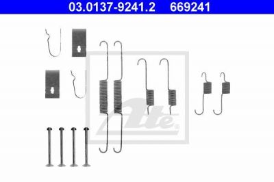 ATE 03.0137-9241.2 комплектующие, тормозная колодка на KIA SHUMA II (FB)