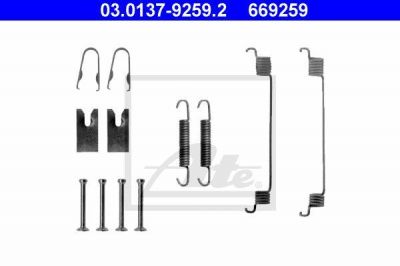 ATE 03.0137-9259.2 комплектующие, тормозная колодка на FORD KA (RB_)