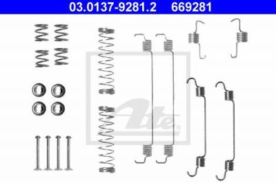 ATE 03.0137-9281.2 Комплектующие, тормозная колодка