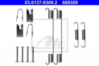 ATE 03.0137-9309.2 комплектующие, тормозная колодка на SKODA RAPID Spaceback (NH1)