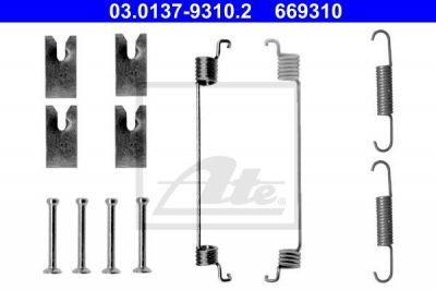 ATE 03.0137-9310.2 комплектующие, тормозная колодка на FIAT PANDA VAN (312_, 312)