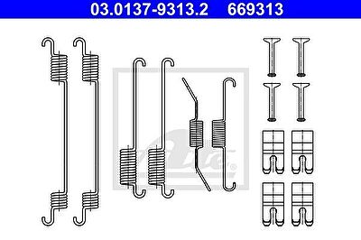 ATE 03.0137-9313.2 комплектующие, тормозная колодка на FORD FOCUS III Turnier