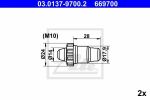 ATE 03.0137-9700.2 комплектующие, стояночная тормозная система на VW MULTIVAN V (7HM, 7HN, 7HF, 7EF, 7EM, 7EN)
