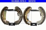 ATE 03.0520-1019.3 комплект тормозных колодок на OPEL ASTRA F Наклонная задняя часть (53_, 54_, 58_, 59_)