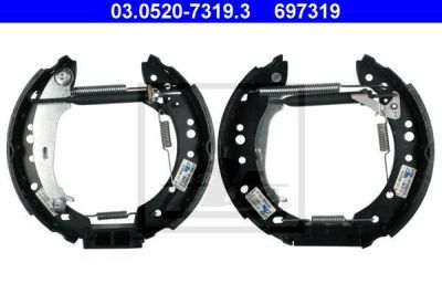 ATE 03.0520-7319.3 комплект тормозных колодок на SMART FORFOUR (454)