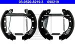 ATE 03.0520-8219.3 комплект тормозных колодок на SKODA FABIA