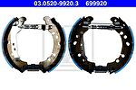 ATE 03.0520-9920.3 комплект тормозных колодок на TOYOTA YARIS (NHP13_, NSP13_, NCP13_, KSP13_, NLP13_)