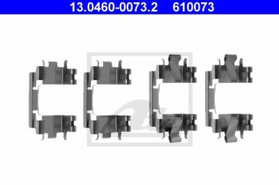 ATE 13.0460-0073.2 комплектующие, колодки дискового тормоза на HONDA CIVIC VI Hatchback (EJ, EK)