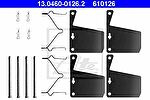 ATE 13.0460-0126.2 комплектующие, колодки дискового тормоза на FORD TAUNUS '80 (GBS, GBNS)