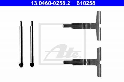 ATE 13.0460-0258.2 комплектующие, колодки дискового тормоза на MERCEDES-BENZ C-CLASS купе (CL203)