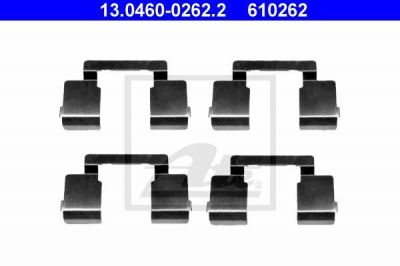 ATE 13.0460-0262.2 комплектующие, колодки дискового тормоза на RENAULT SCЙNIC I (JA0/1_)